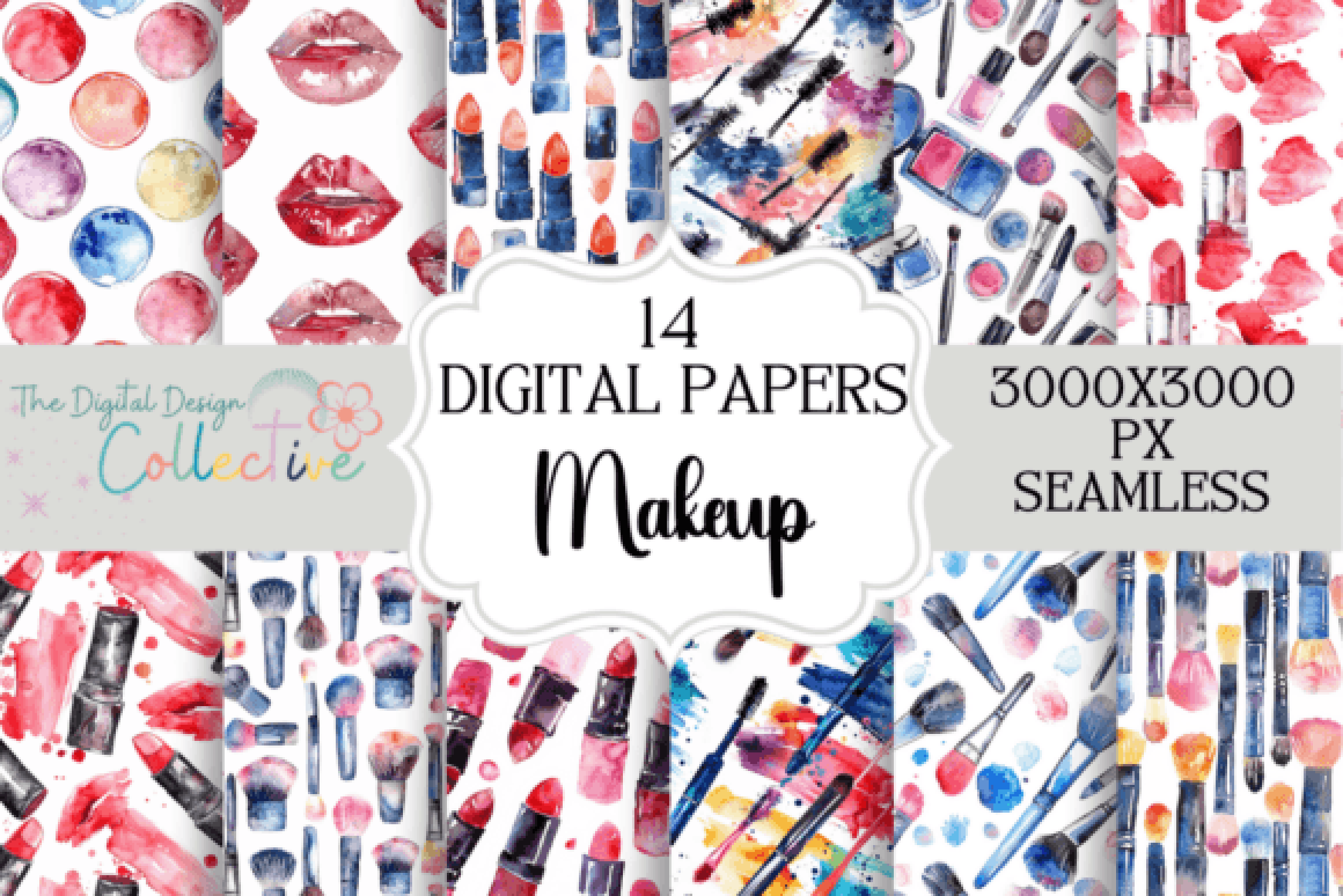 Ultimate Seamless Makeup Digital Paper