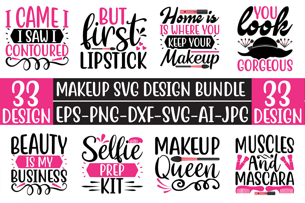 Makeup SVG Bundle - CraftNest - Digital Crafting and Art