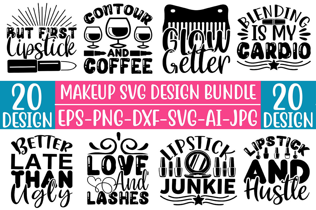 Makeup SVG Bundle 1 - CraftNest - Digital Crafting and Art