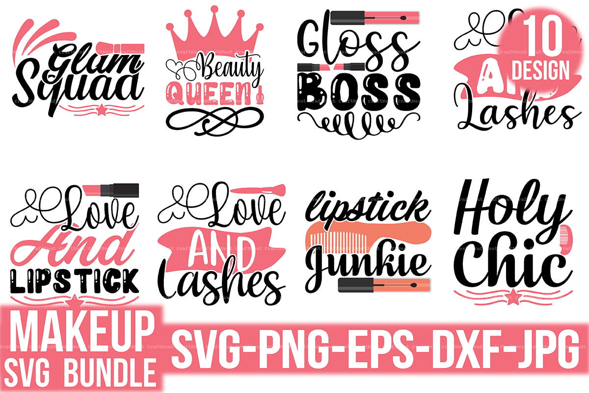 Makeup SVG Bundle for Creative Designs