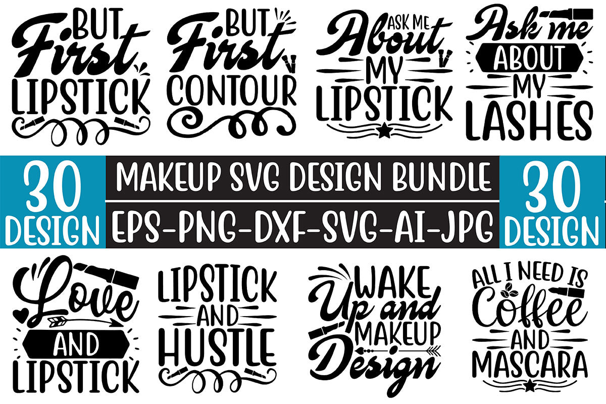 Makeup SVG Bundle 4 - CraftNest - Digital Crafting and Art