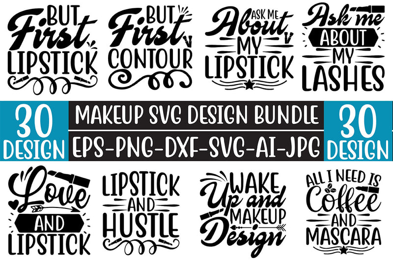 Makeup SVG Bundle 4 - CraftNest - Digital Crafting and Art