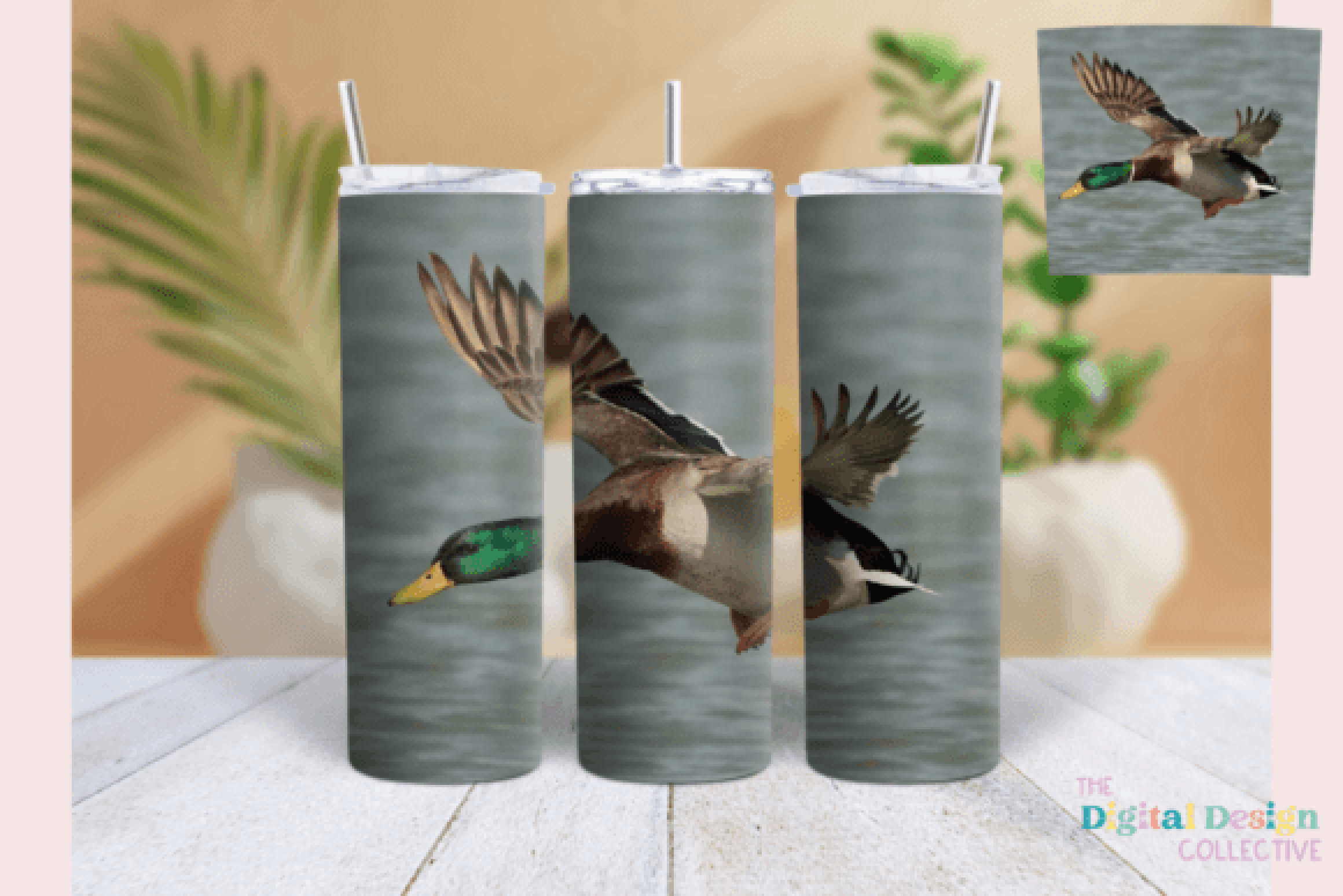 Stylish Mallard Duck Tumbler Wrap Bundle