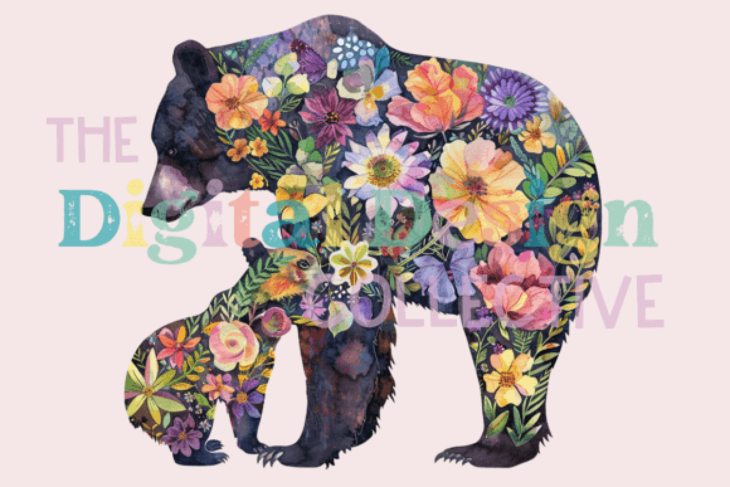 Adorable Mama and Baby Bear Clipart Bundle