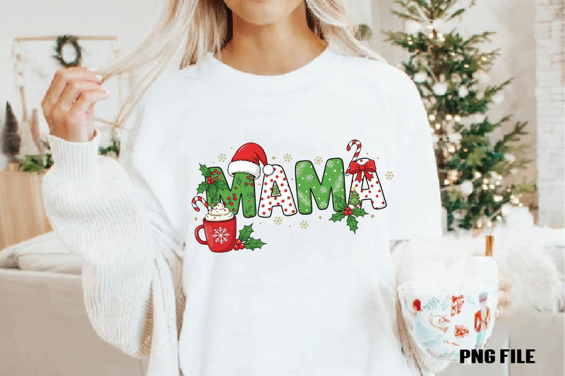 Mama Christmas Clipart Bundle - CraftNest - Digital Crafting and Art