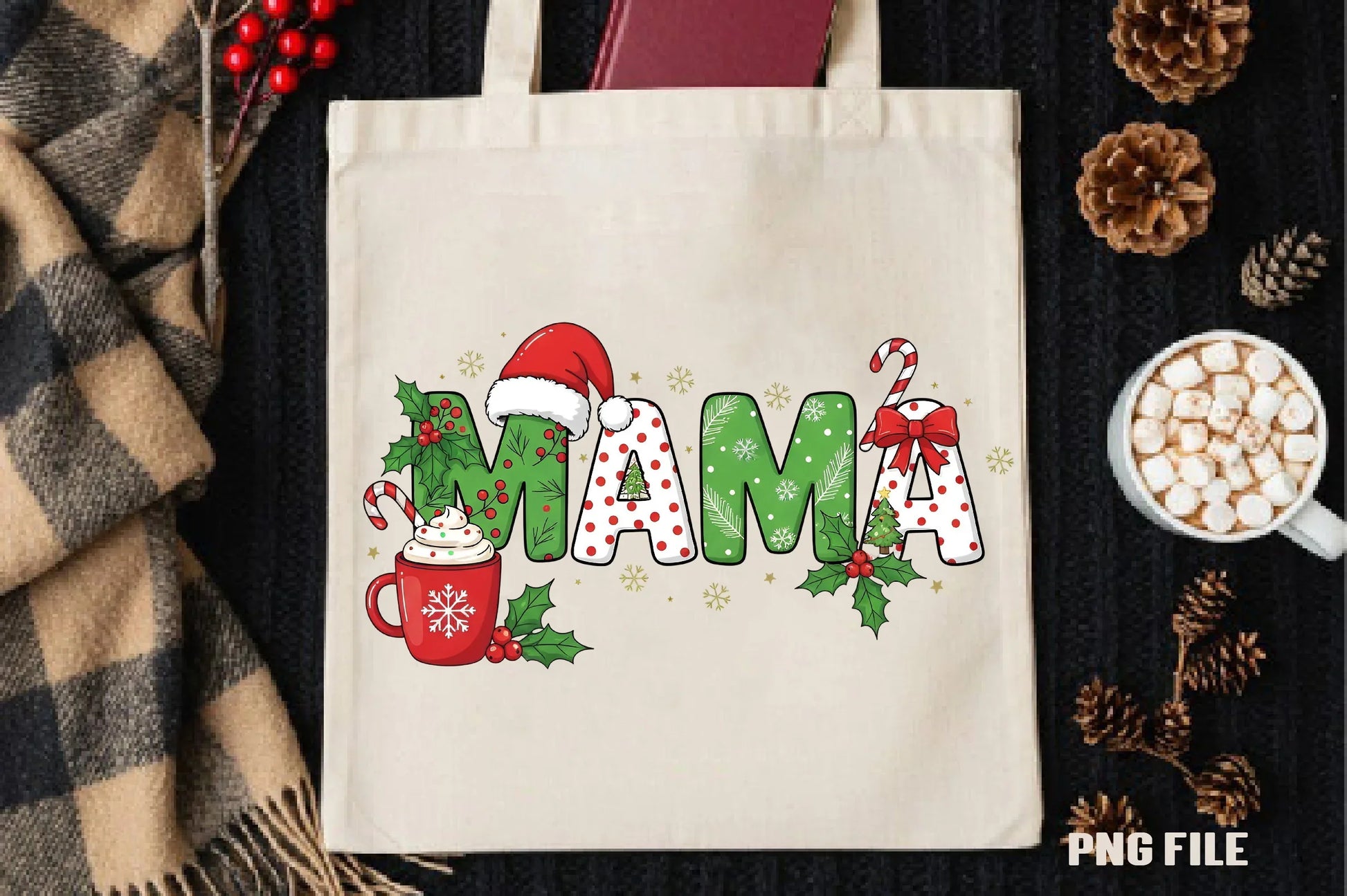Mama Christmas Clipart Bundle - CraftNest - Digital Crafting and Art