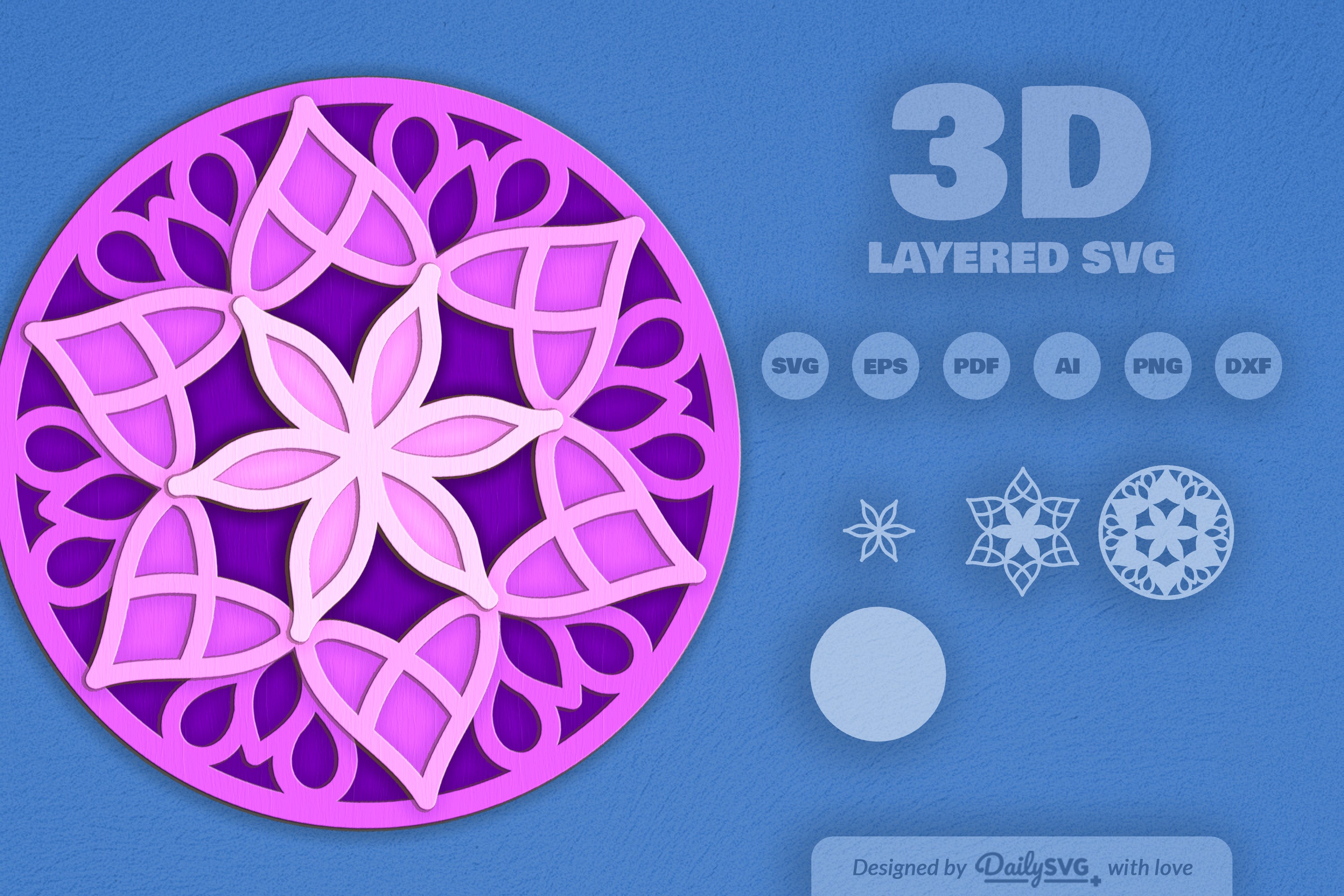 Mandala Art Laser Cut SVG Bundle