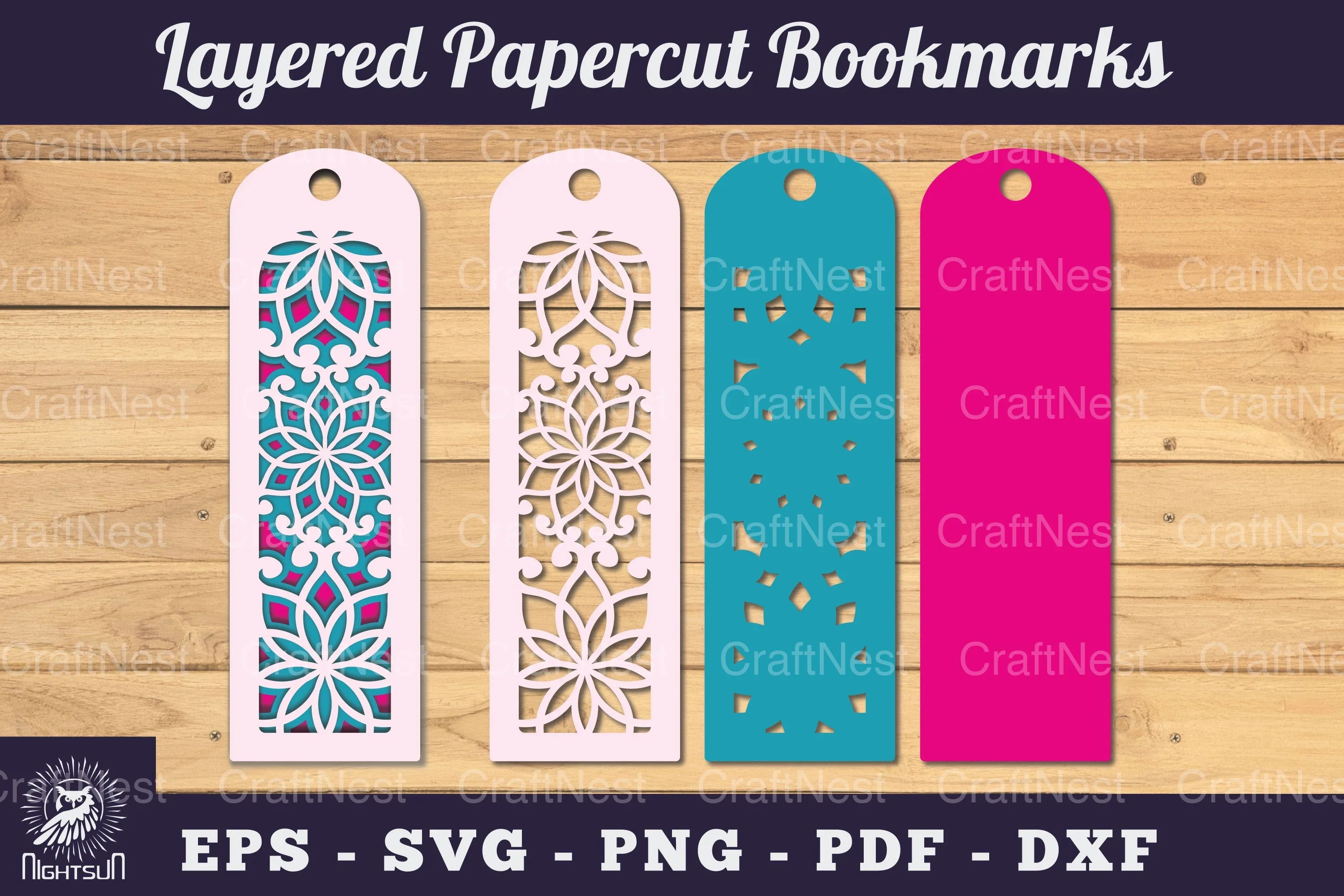 Mandala Bookmark SVG Bundle - CraftNest - Digital Crafting and Art