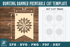 Mandala Bunting Banner Printable Clipart Bundle - CraftNest - Digital Crafting and Art