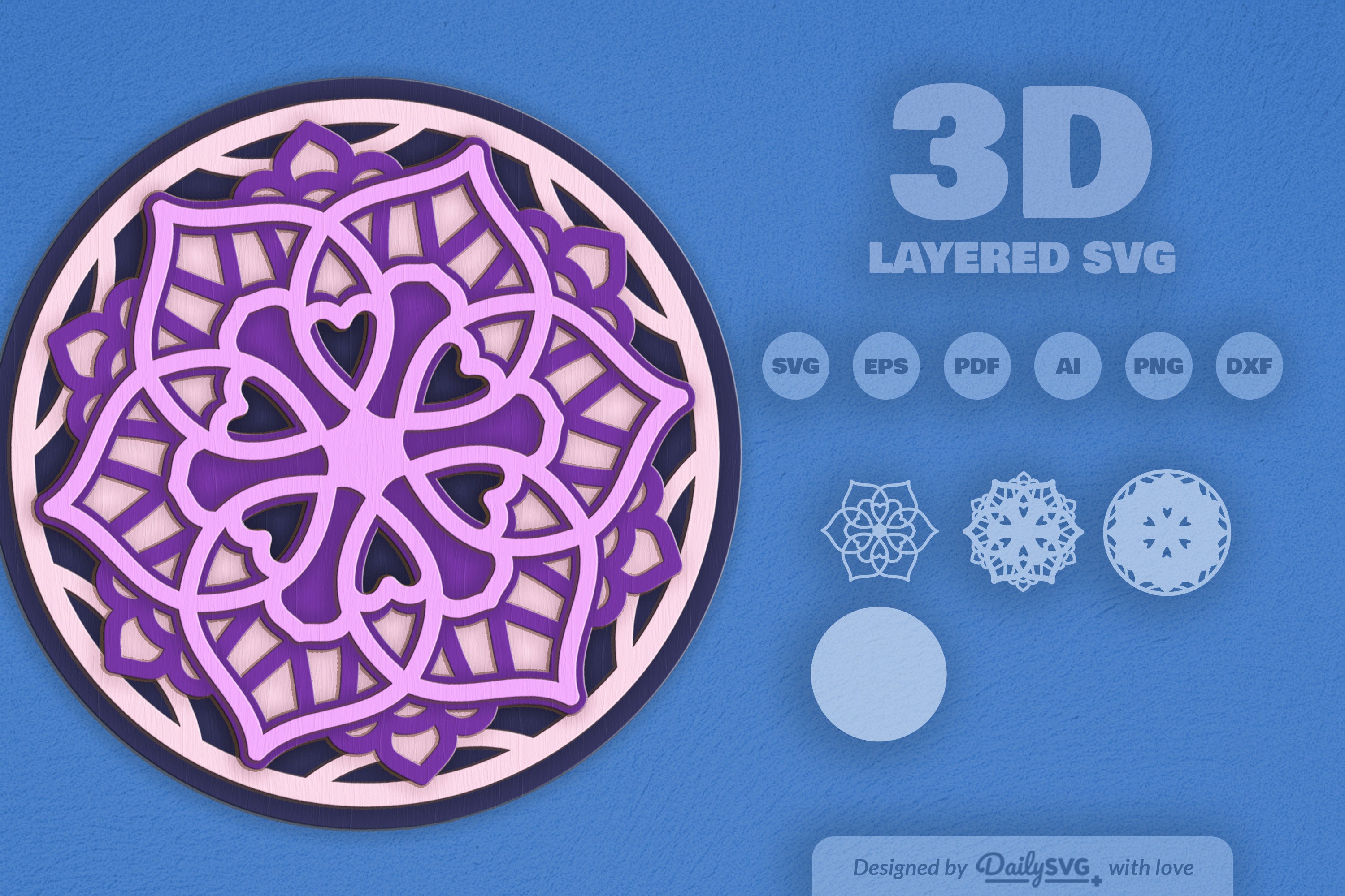 Mandala Deco Laser Cut SVG Bundle
