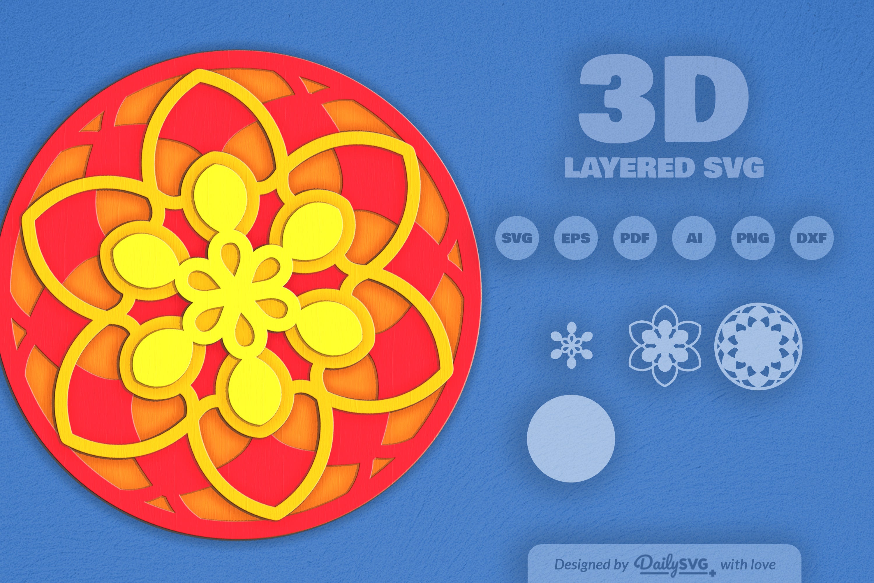Mandala Energy Laser Cut SVG Bundle
