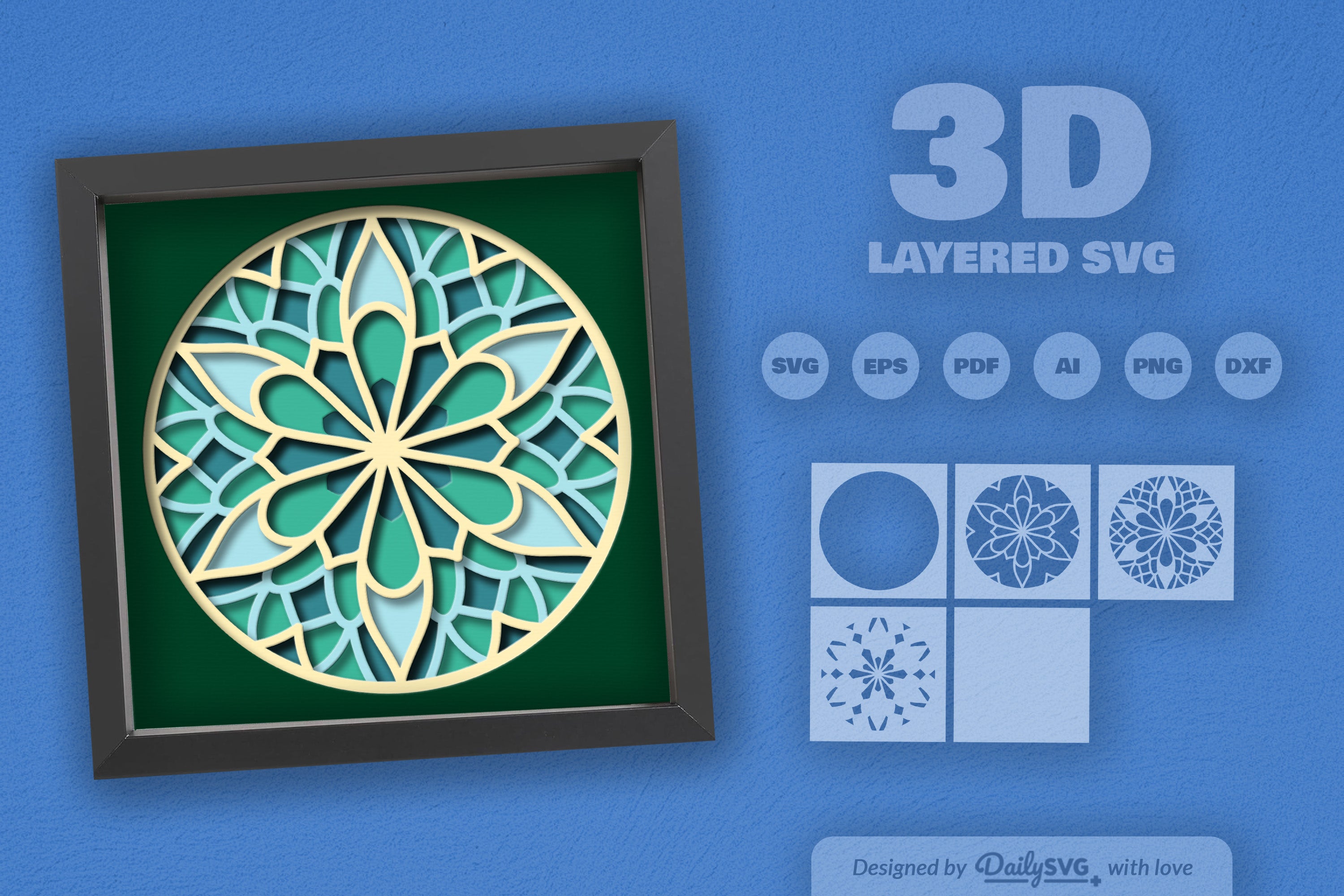 Mandala Paper Cut SVG Bundle