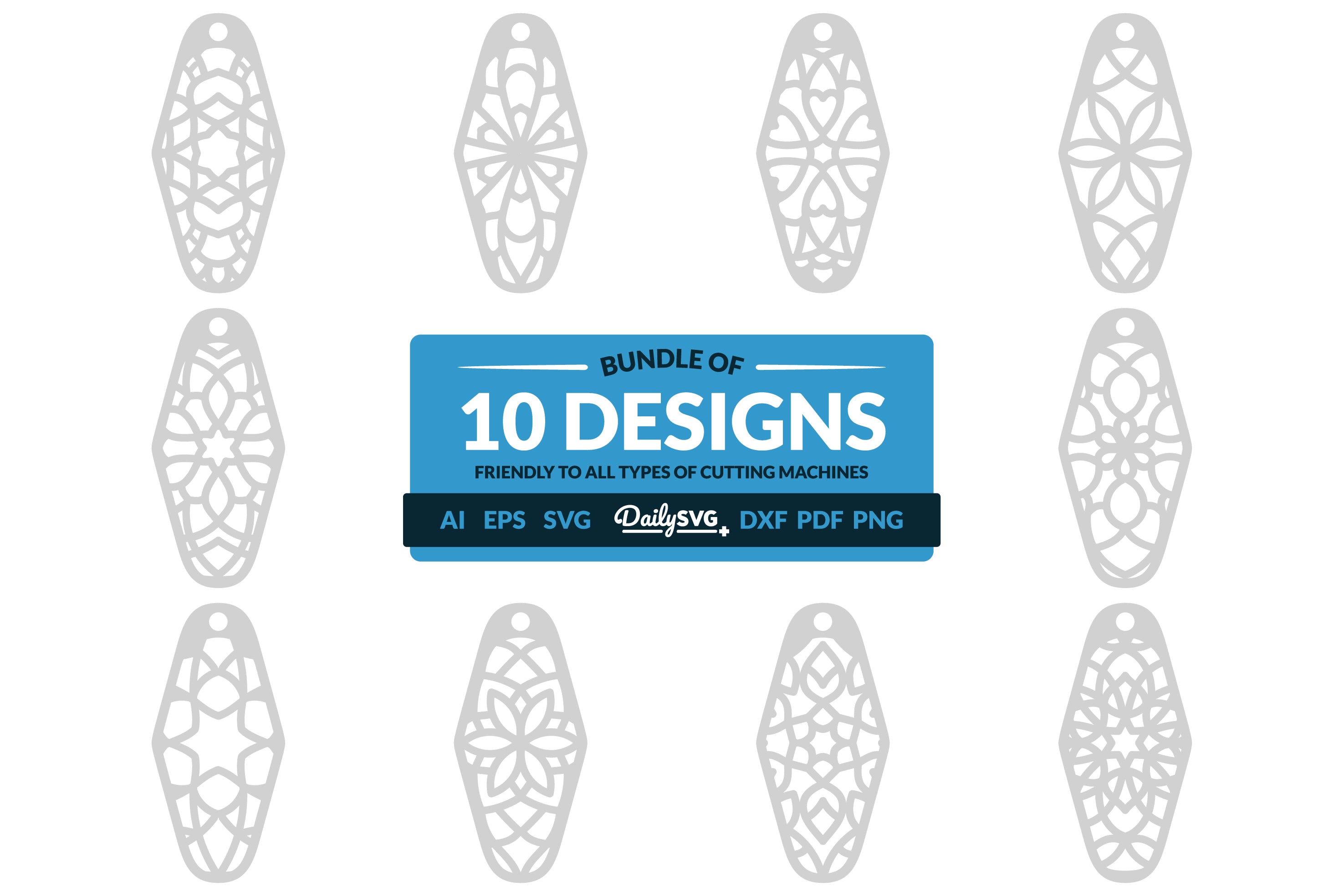 Daily SVG Bundles Mandala Motel Clipart
