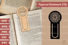 Mandala Papercut Bookmark SVG Bundle - CraftNest - Digital Crafting and Art