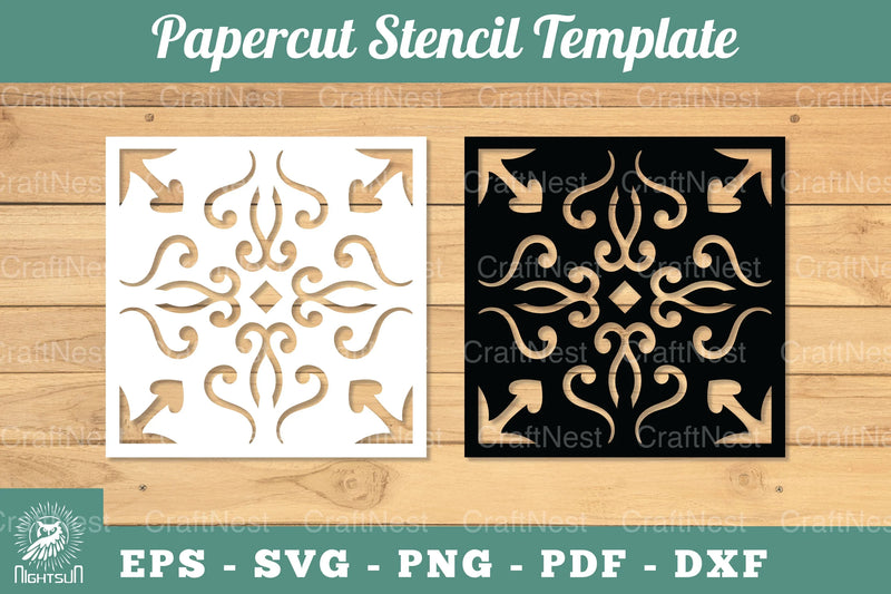 Mandala Papercut Stencil Template Clipart Bundle - CraftNest - Digital Crafting and Art