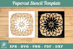 Mandala Papercut Stencil Template Clipart Bundle - CraftNest - Digital Crafting and Art