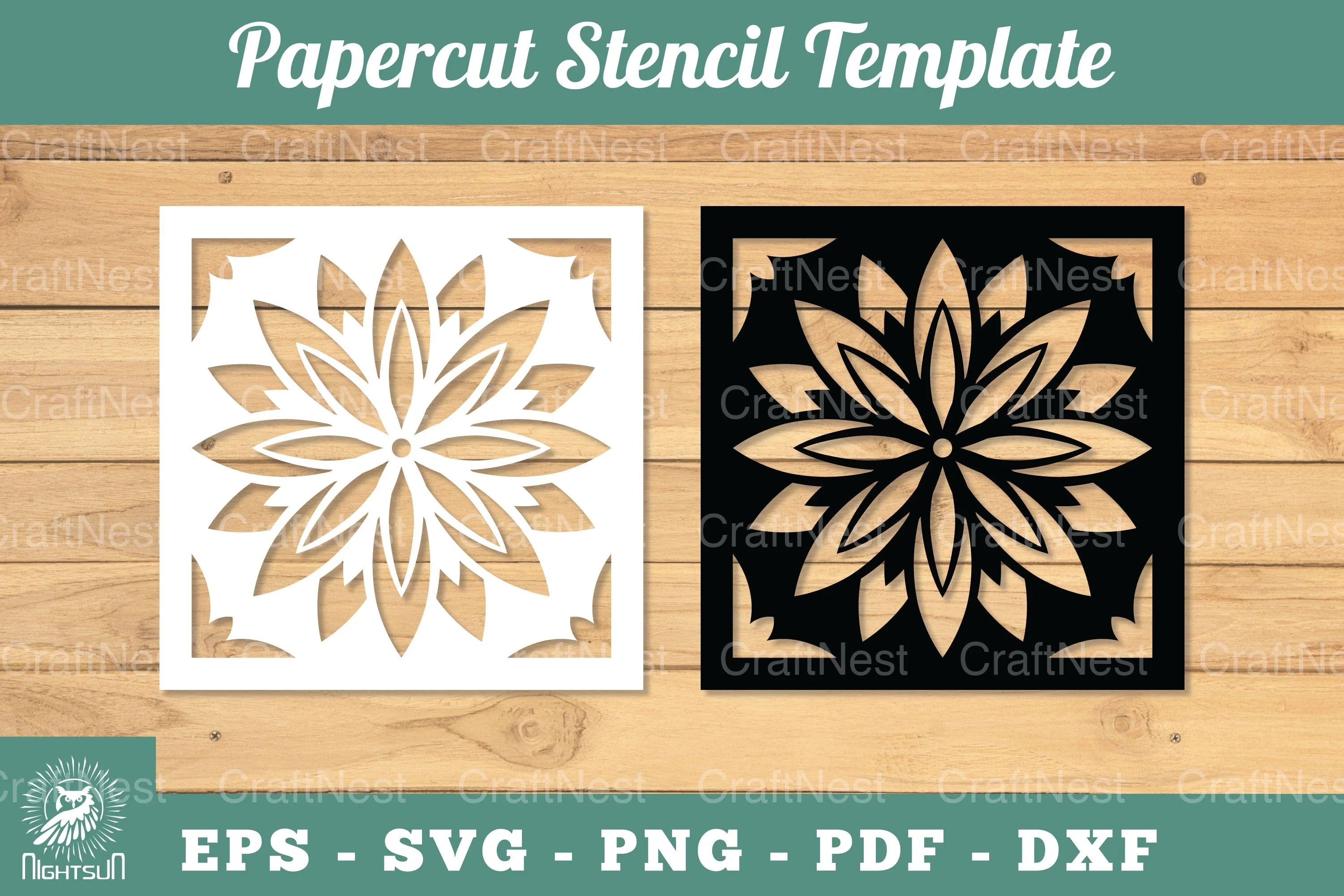 Mandala Papercut Stencil Template Clipart Bundle - CraftNest - Digital Crafting and Art