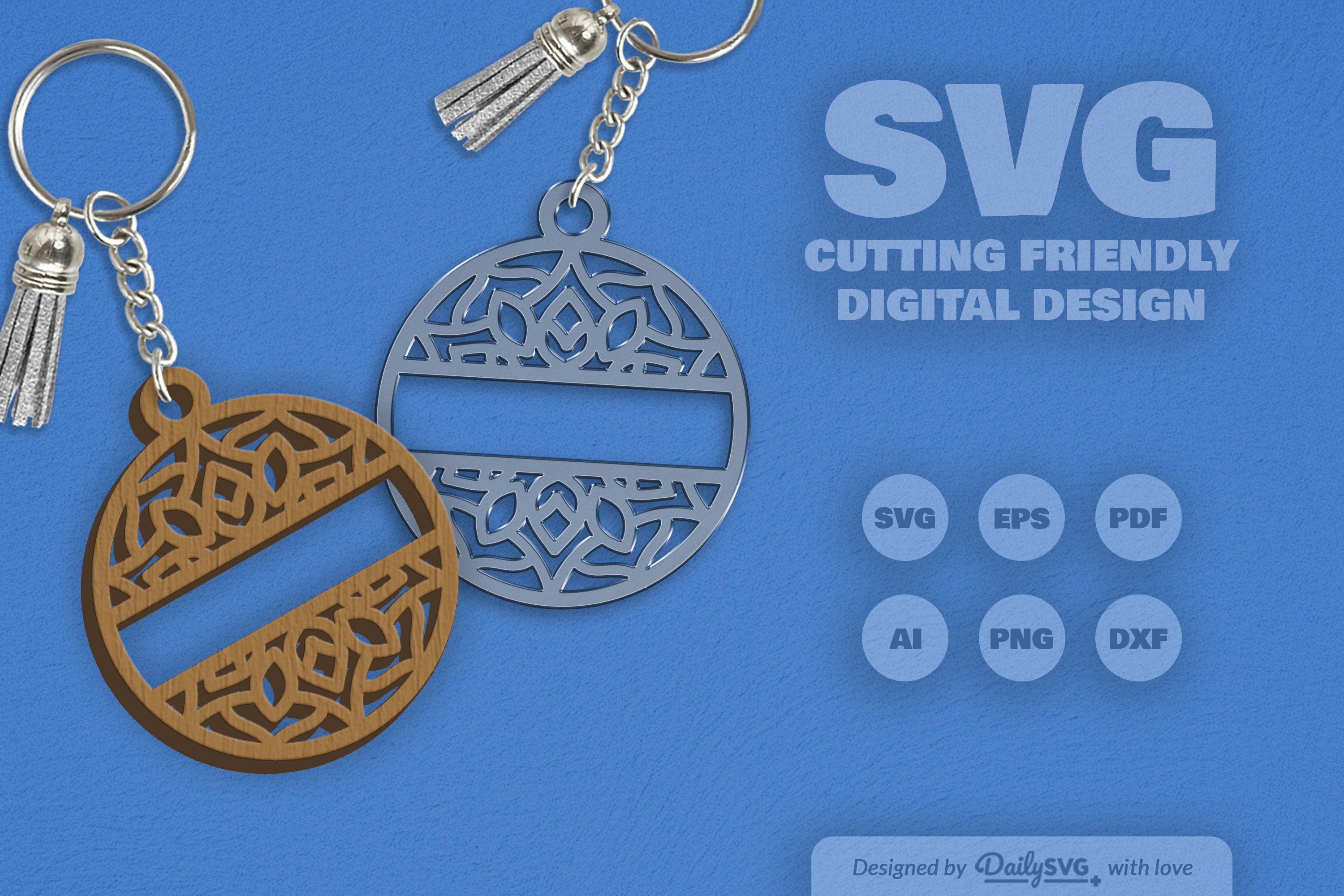 Custom Mandala Split SVG Bundle