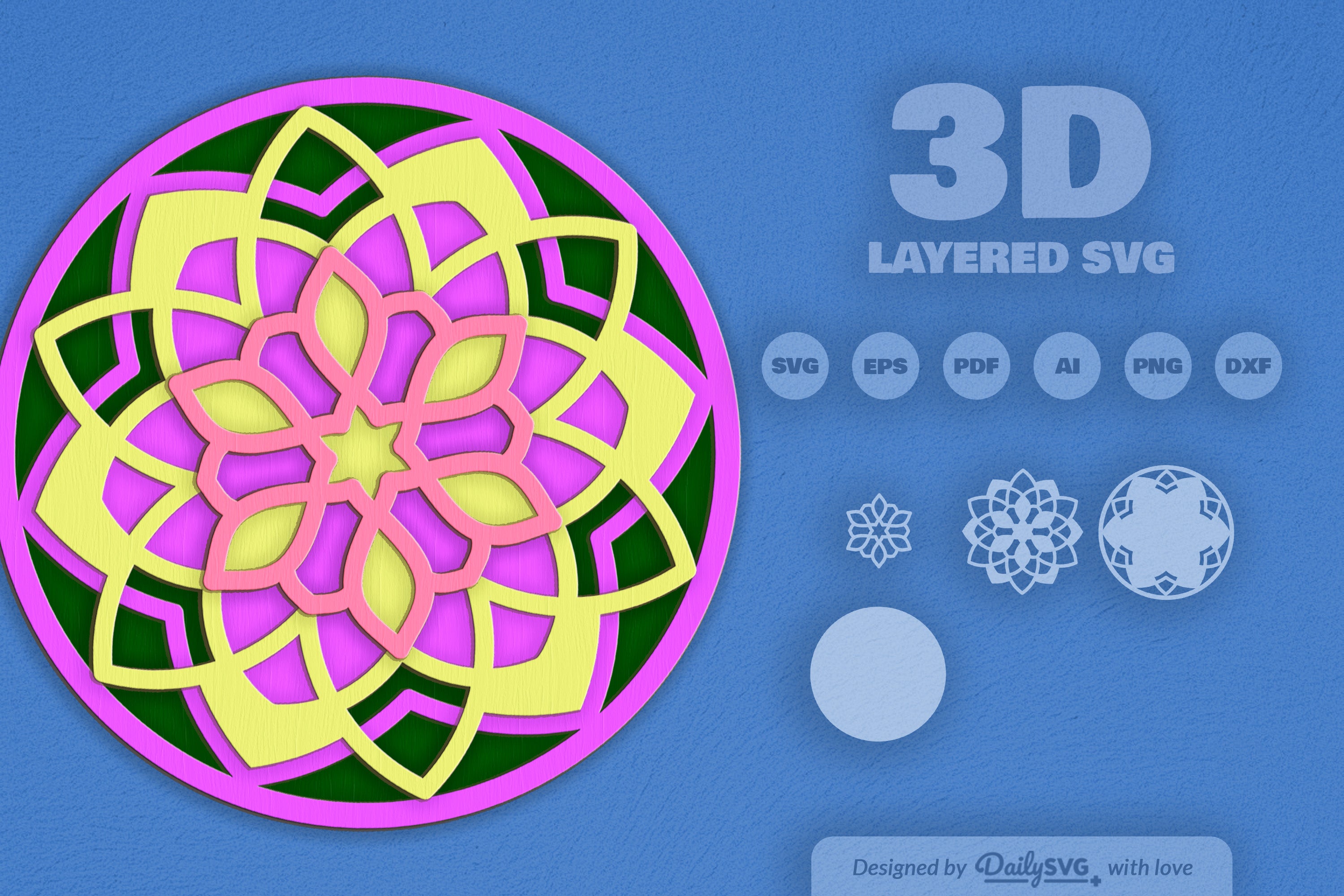 Mandala Wood Laser Cut SVG Bundle