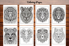 Animal Mandala Coloring Book - CraftNest - Digital Crafting and Art
