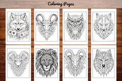 Animal Mandala Coloring Book - CraftNest - Digital Crafting and Art