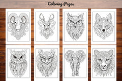 Animal Mandala Coloring Book - CraftNest - Digital Crafting and Art