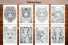 Animal Mandala Coloring Book - CraftNest - Digital Crafting and Art