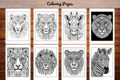 Animal Mandala Coloring Book - CraftNest - Digital Crafting and Art