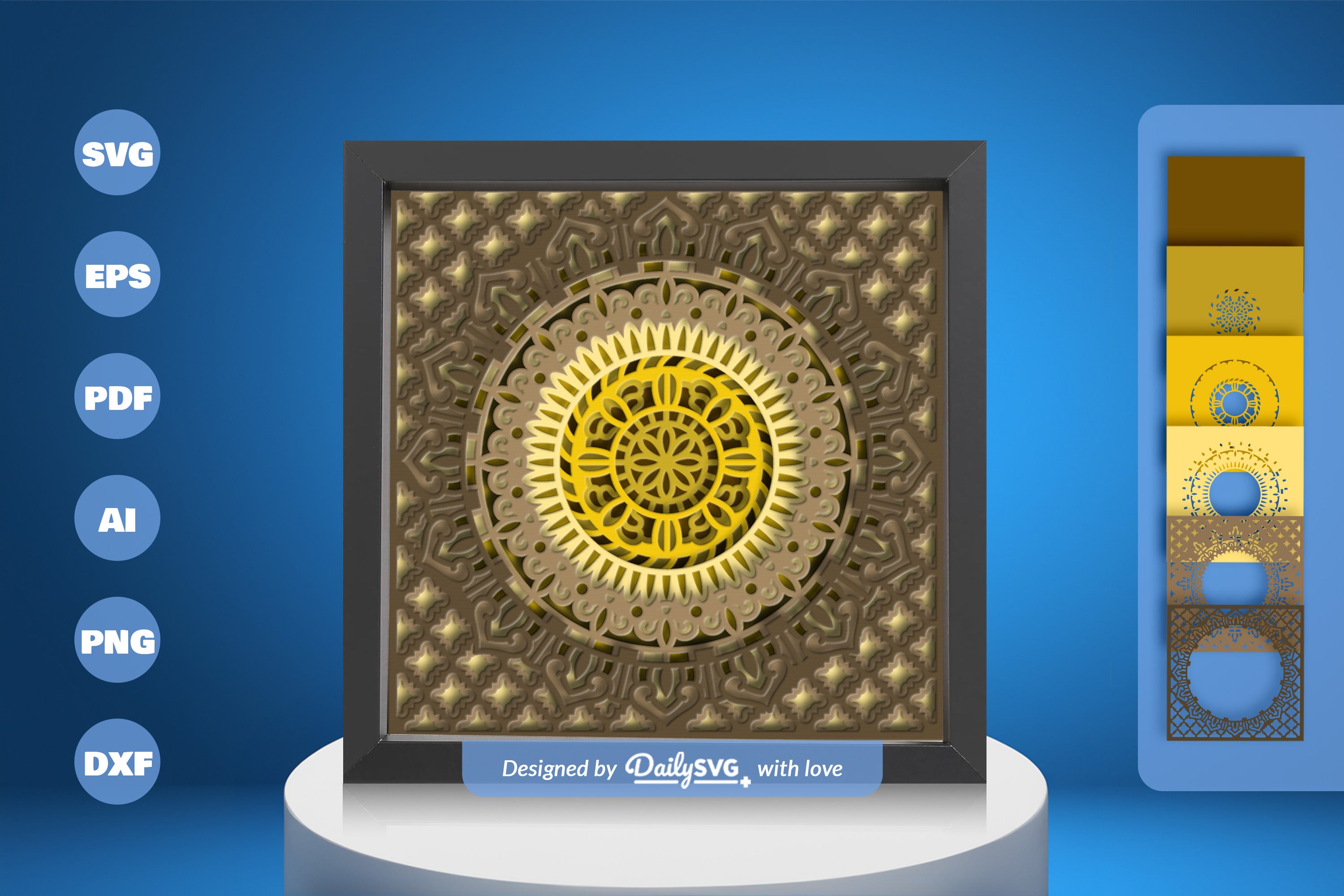 Moroccan Mandala Papercut SVG Bundle 1