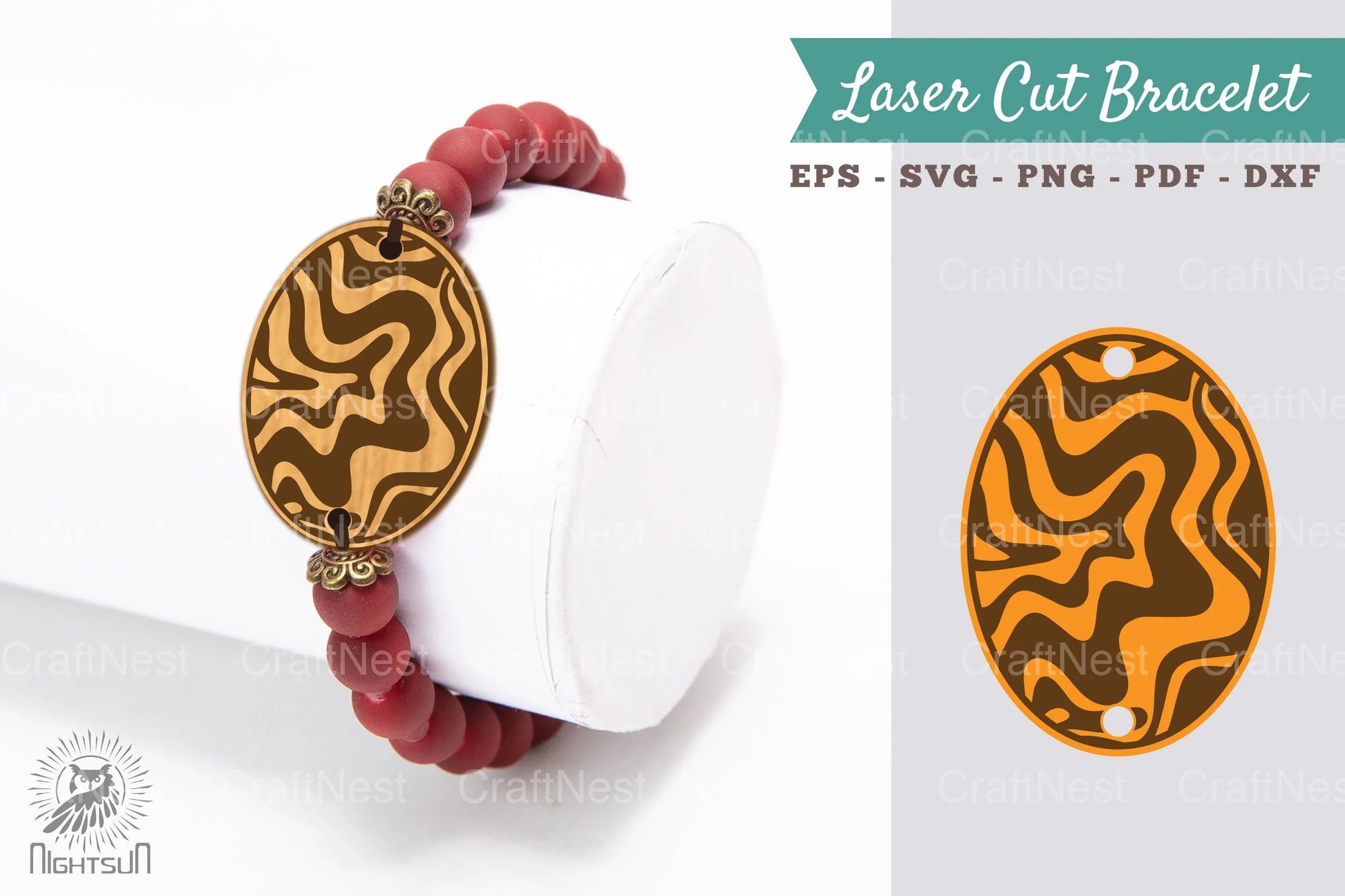 Marble Laser Cut Bracelet Design Bundle - CraftNest - Digital Crafting and Art