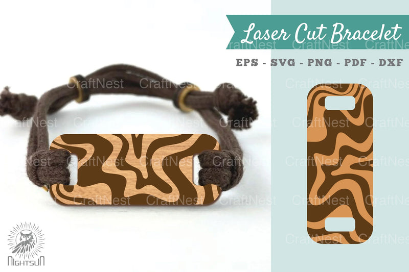 Marble Pattern Laser Cut Bracelet Design Bundle - CraftNest - Digital Crafting and Art