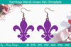 Mardi Gras Earrings SVG Bundle