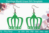 Mardi Gras Earrings SVG Bundle