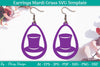 Mardi Gras Earrings SVG Bundle
