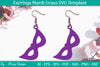 Mardi Gras Earrings SVG Bundle