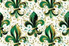 Mardi Gras Green Seamless Digital Paper - CraftNest - Digital Crafting and Art