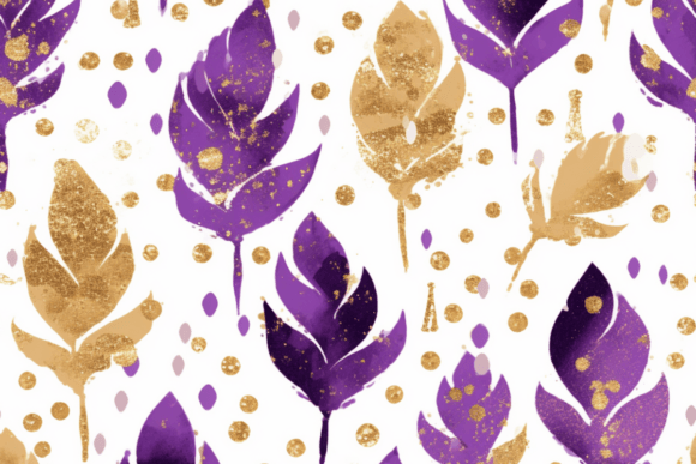 Mardi Gras Seamless Digital Paper in Purple