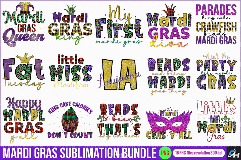 Mardi Gras Clipart Bundle 99 - CraftNest - Digital Crafting and Art