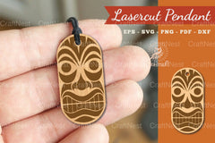 Mask Laser Cut Pendant Design Bundle - CraftNest - Digital Crafting and Art