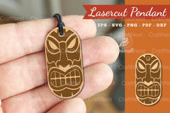 Mask Laser Cut Pendant Design Bundle - CraftNest - Digital Crafting and Art