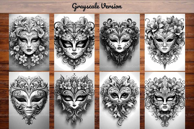 Masquerade Valentines Day Coloring Books - CraftNest