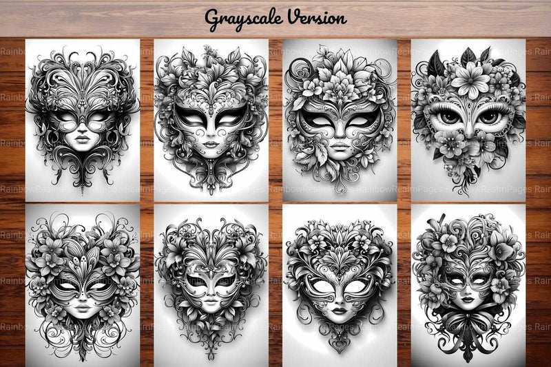 Masquerade Valentines Day Coloring Books - CraftNest