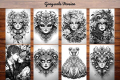 Masquerade Valentines Day Coloring Books - CraftNest