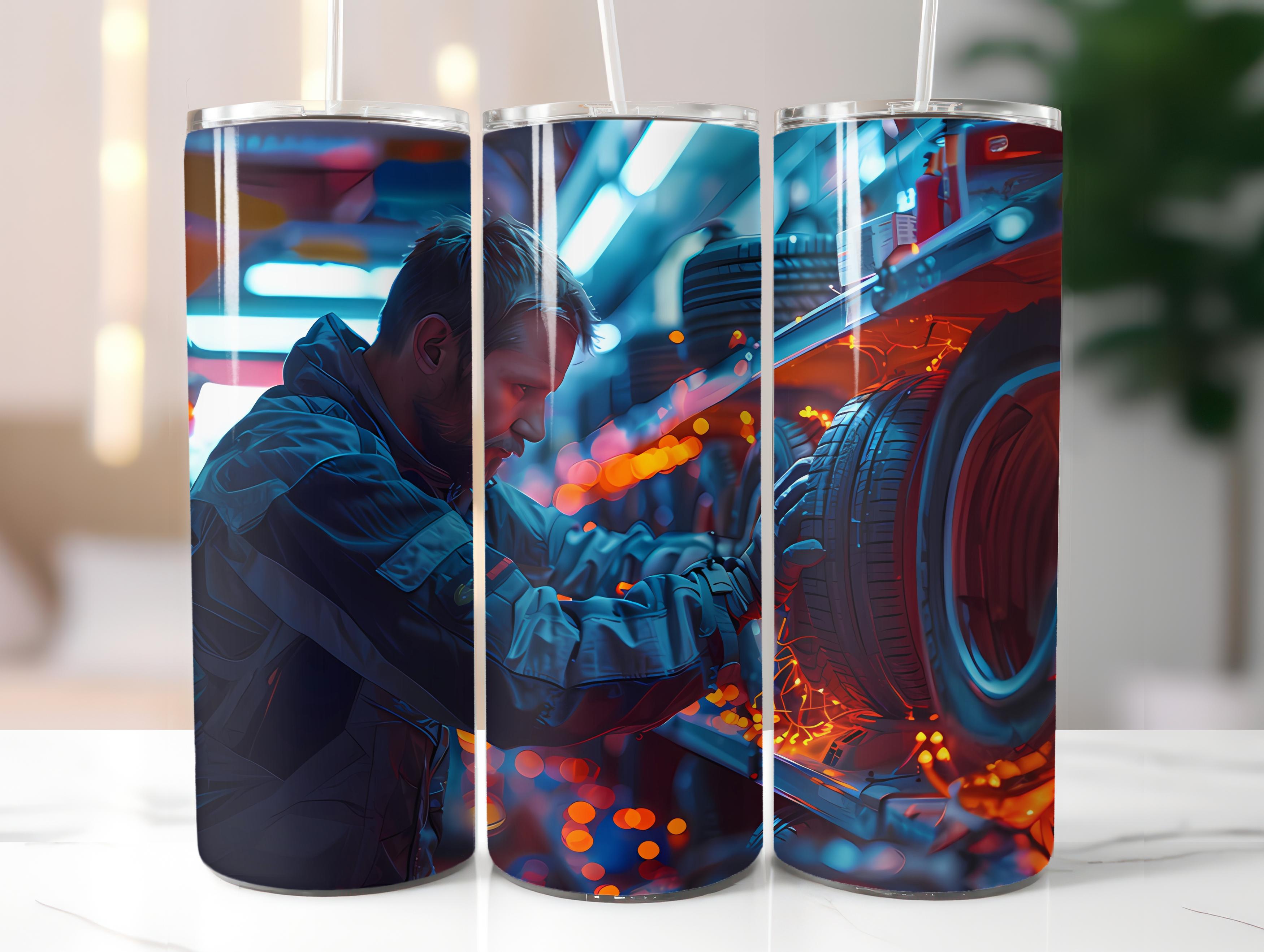 Mechanic Profession 6 Tumbler Wrap - CraftNest - Digital Crafting and Art