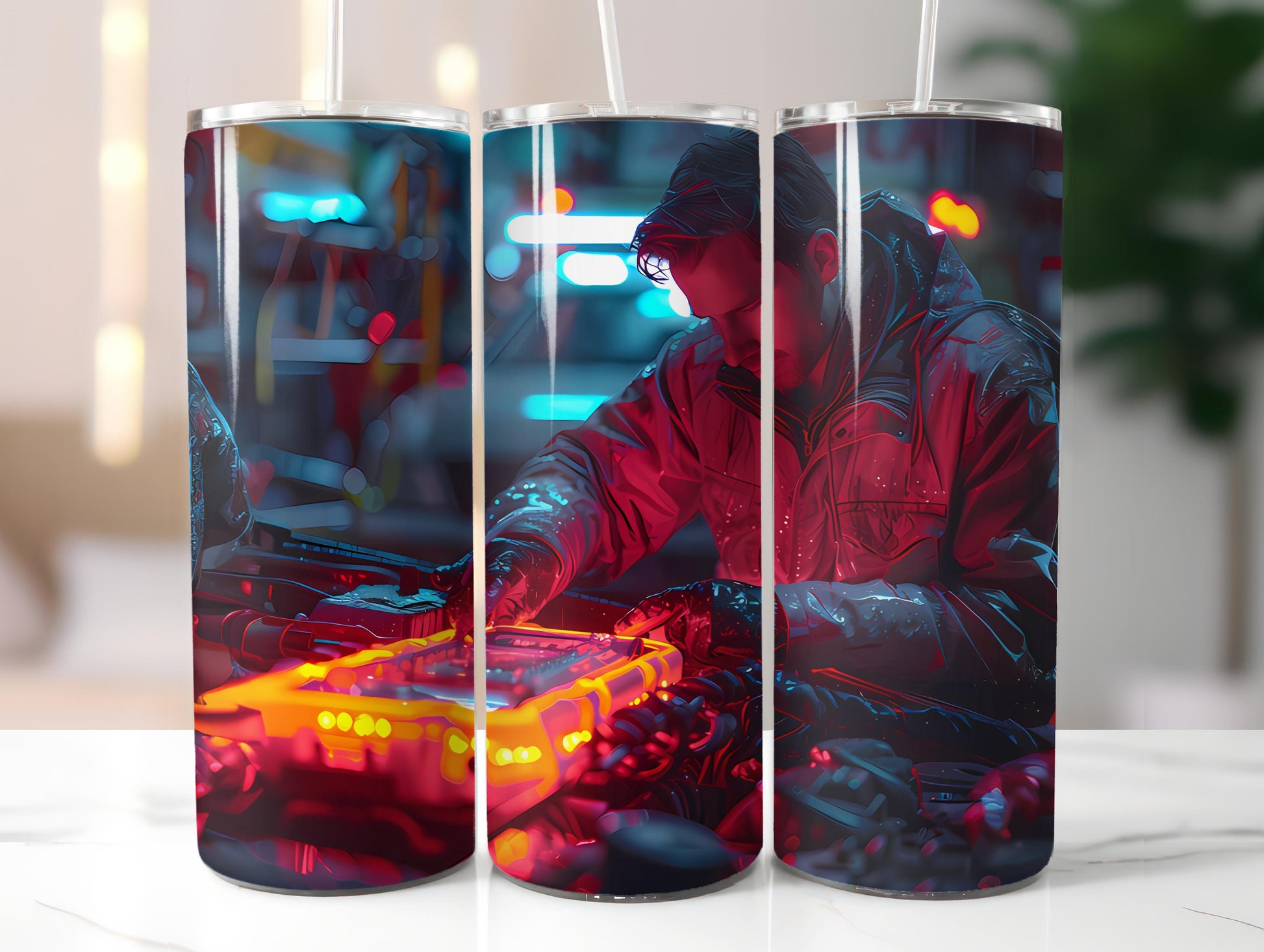 Mechanic Profession 5 Tumbler Wrap - CraftNest - Digital Crafting and Art