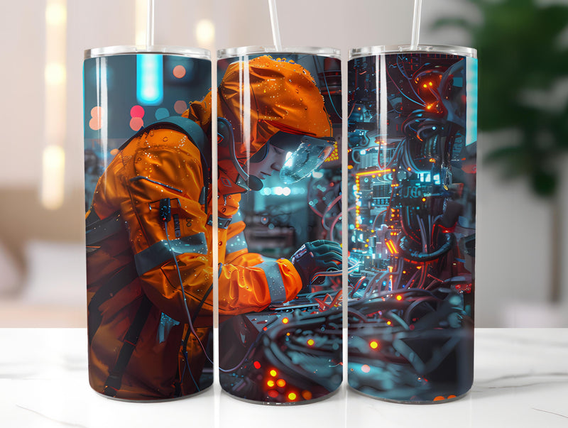 Mechanic Profession 2 Tumbler Wrap - CraftNest - Digital Crafting and Art