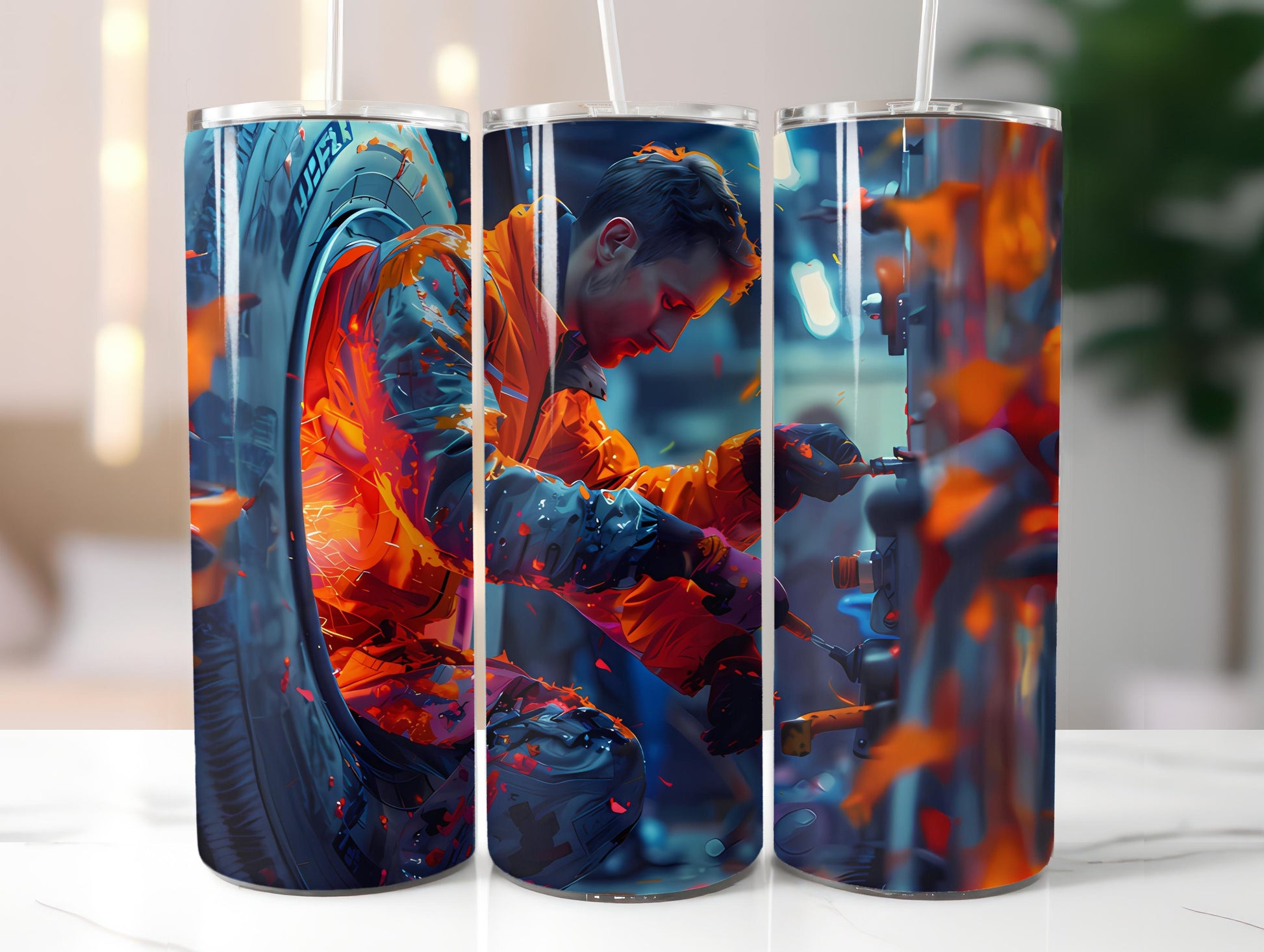 Mechanic Profession 3 Tumbler Wrap - CraftNest - Digital Crafting and Art