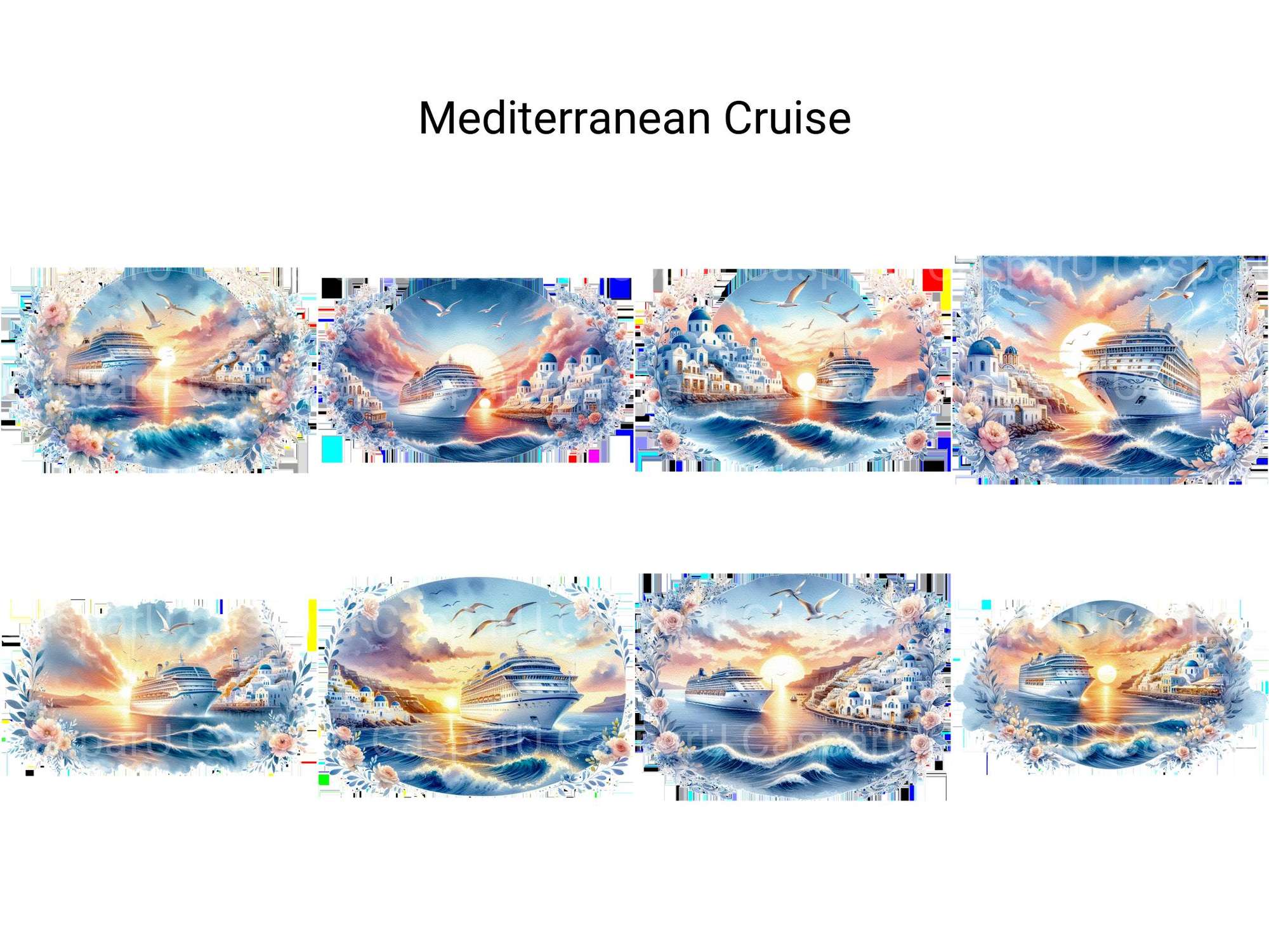 Mediterranean Cruise - CraftNest - Digital Crafting and Art