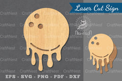Melted Bowling Ball Laser Cut Decoration Clipart Bundle - CraftNest - Digital Crafting and Art