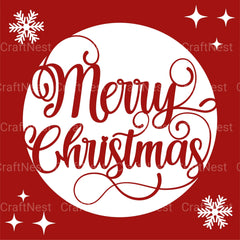 Merry Christmas 3D Layered Papercut SVG Bundle - CraftNest - Digital Crafting and Art